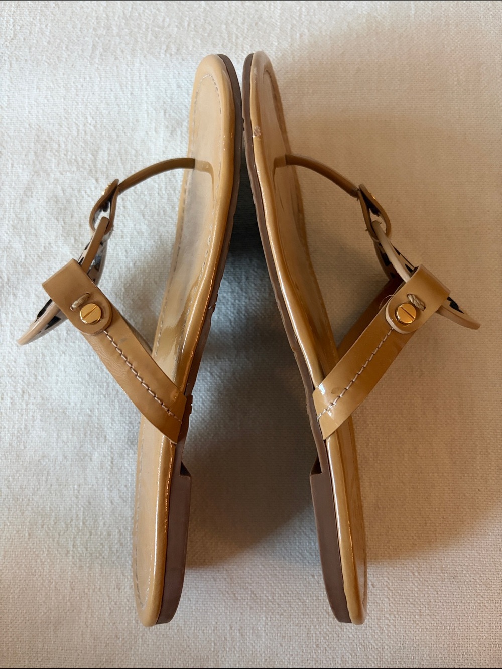 TORY BURCH | Tan Miller Leather Sandal (Women) - Size 8.5M - Picture 14 of 15